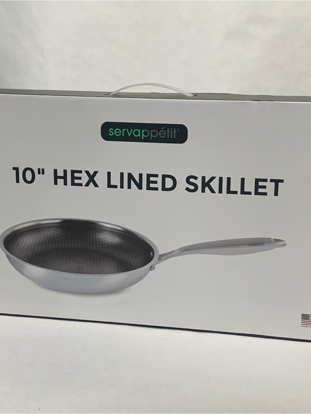 10" Hex Lined Skillet - Silver